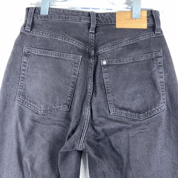 H&M Vintage Mom Jeans Ultra High Waist Ankle Length Women's Black Size 6 - Picture 3 of 12